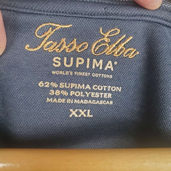 Tasso Elba Men's Supima Cotton Gray Short Sleeve Tee. XXL. A0016 - Picture 3 of 9